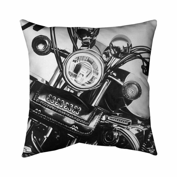 Begin Home Decor 26 x 26 in. Realistic Motorcycle-Double Sided Print Indoor Pillow 5541-2626-TR56